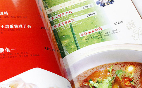 印象潇湘菜谱设计